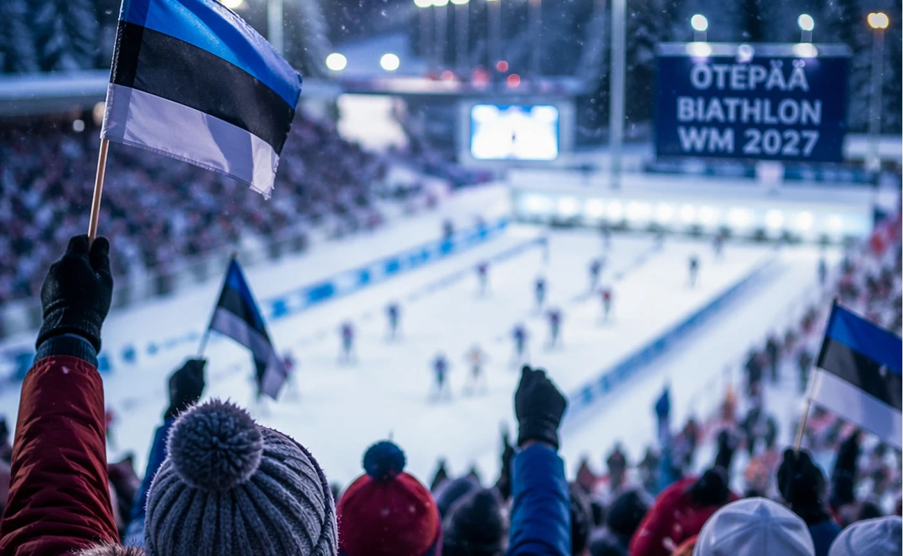 Biathlon WM 2027 Otepää (KI-generiert)
